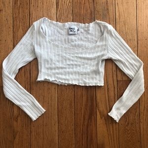 Princess Polly| white long sleeved tank